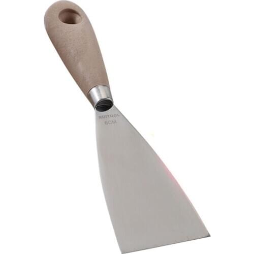 1/4pcs 4/6/8/10cm Putty Knife Scraper Blade Shovel Stainless Steel Wooden Handle Drop Shipping