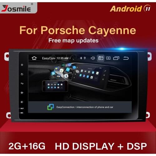1 Din Android 11 Car Radio Multimedia Player For Porsche Cayenne GTS 2003-2010 GPS Navigation CD Audio DVD Stereo Head unit DSP