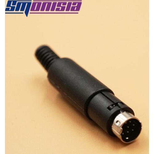 Smonisia 100pcs MINI 6/7/8Pin DIN Male Plug S terminal plug for PS2 Male Connector