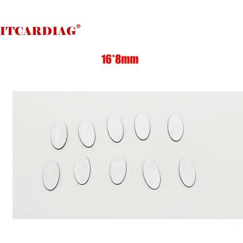 5 pcs 16*8mm Car Key Shell Sticker Logo For Hyundai Emblem Badge Aluminum DIY metal car key logo black white color