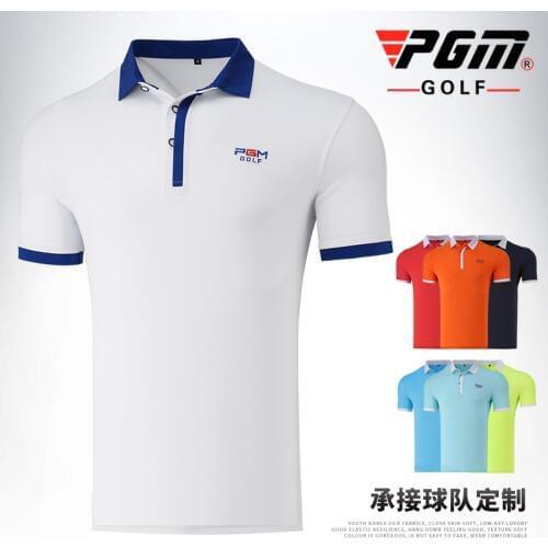 Brand Ultra-thin ! PGM Men Golf Clothing Short-sleeved Shirts Match Company/sportswear Golf /Tennis Clothes T-shirt Dry Fit New