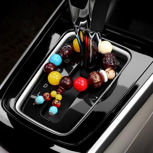 Car Ornament Automobiels Stalls Decoration Beads Peace Symbol Automotive Interior Decor Buddha Beads Gear Pendant Accessories