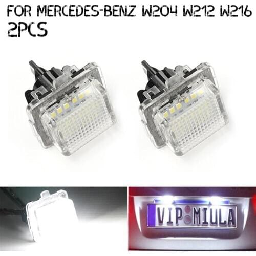 Car 18 SMD White LED License Plate Light Assembly Replacement Tag Lamp for Mercedes W204 W221 W212 W216