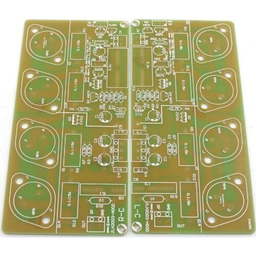 Free ship HOOD-JLH2003 gold tube power amplifier PCB a set of two pcs