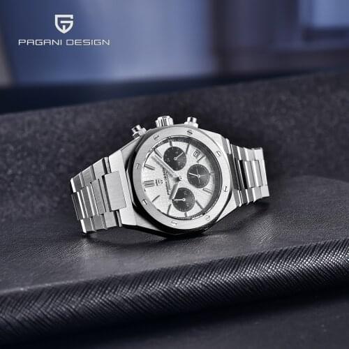 2021 Pagani Design Mens Stainless Steel Sports Quartz Watch Sapphire Glass Luminous Waterproof Calendar Watch Relogio Masculino