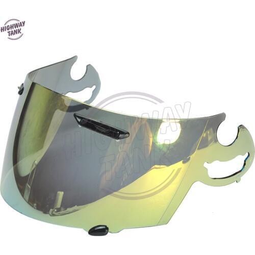 Gold Motorcycle Full Face Helmet Visor Lens Case for ARAI RR5 RX7-GP Quantum ST RX-Q Chaser-V Corsair-V Axces 2
