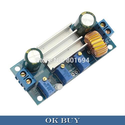 DC-DC Buck Converter 4.5-30V to 0.8-30V 5A For Solar Battery LED Drive CC CV Step Down Power Supply Module