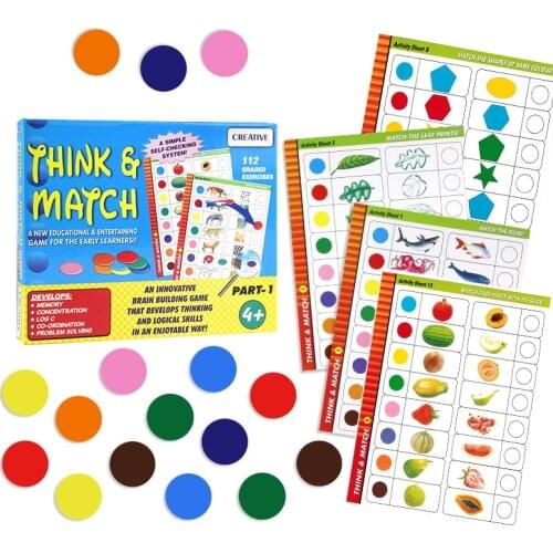 Kids Cognitive Cards Matching Game Educational Toys Animal Fruit Shape Early Learning Enlightenment Training Toys For Children