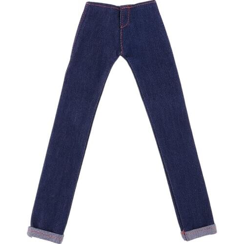 1/4 BJD Ball Joints Doll Elastic Jeans Pants For AOD for DOD Hound Doll Trousers Clothes Accessories