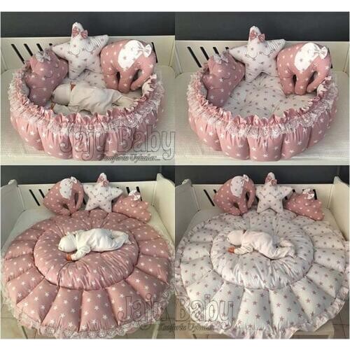 Jaju Baby Powder Star Pop Up Play Mat Babynest Play Mat Baby Nest, bedside, baby chaise lounge, portable baby bed, portable bed