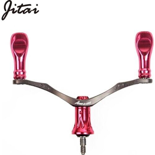 Jitai Spinning Double Reel Handle For Shimano Daiwa , 4BBs CNC High Precision Machining Power Handle