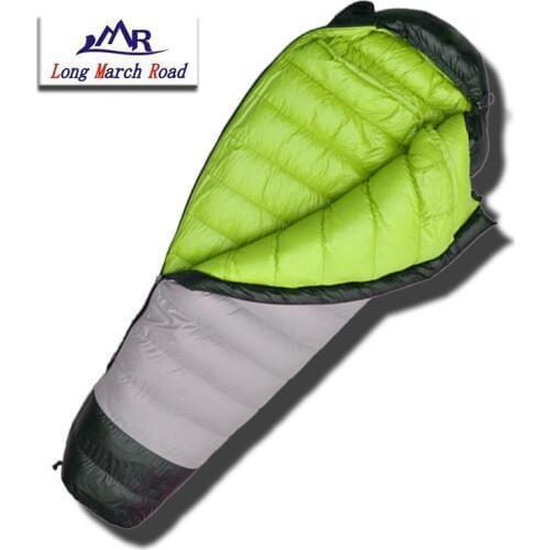 LMR Ultralight White Goose Down Filling 1200G Comfortable Camping Sleeping Bag Slaapzak Lazy Bag