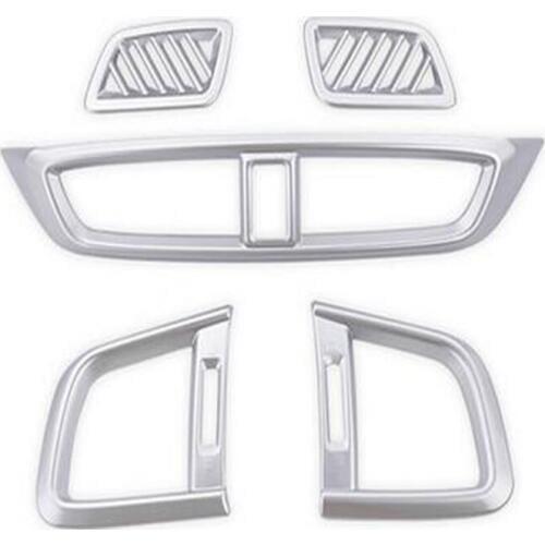 5pcs Matte Interior Central Middle Air Vent Outlet Cover Trim for Honda CRV CR-V 2017 2018 Car accessories Styling