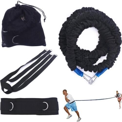 New 2-5m Resistance Band Acceleration Rope Trainer Set For Fitness Stretching Running Sprint Training To Improve Agility
