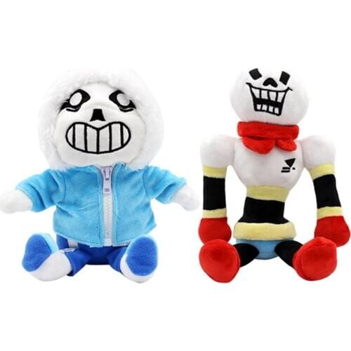 2pcs/lot Undertale Plush Toy 26/35cm Undertale Sans Papyrus Plush Stuffed Toys Doll for Children Kids Christmas Gifts