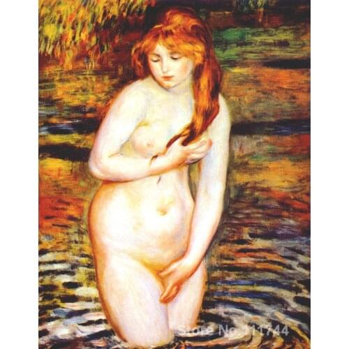 Christmas Gift The Bather (After the Bath) by Pierre Auguste Renoir paintings modern art High quality Handmade