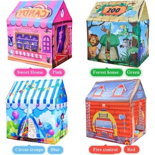 Foldable Play Tent Playhouse for Kids Indoor Outdoor Play, 36.6''L x 28''W x 40