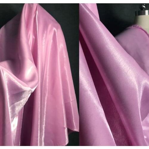 Reflective pink super bright crystal super slippery windbreaker encrypted bright fabric