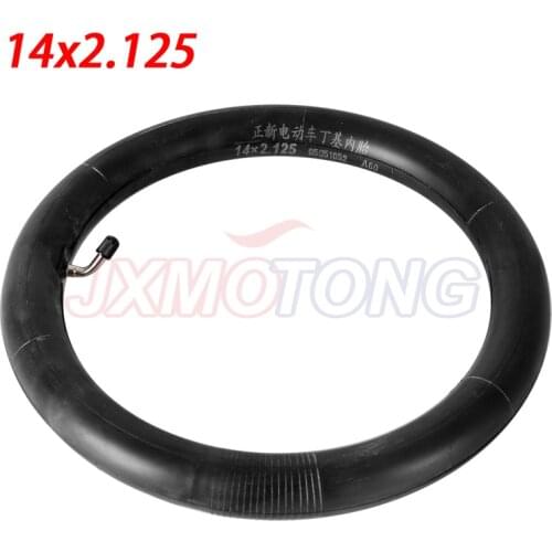 Inner Tube 14 x 2.125 with a Bent Angle Valve Stem fits many gas electric scooters 14x2.125