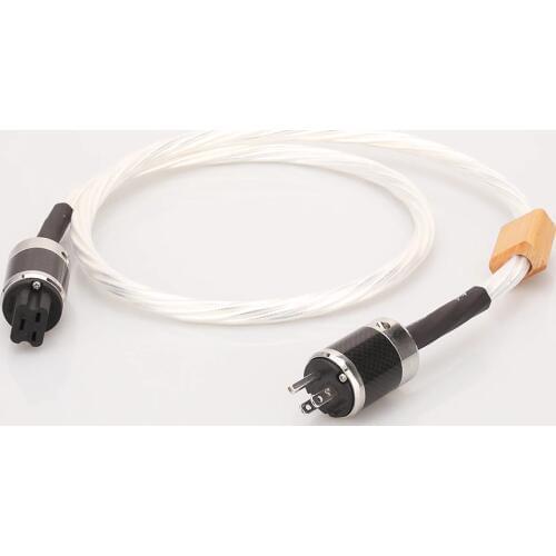 1.5M DHL Free shipping Hifi audio Odin Power cable with Rhodium plated US Power plug 20A power plug