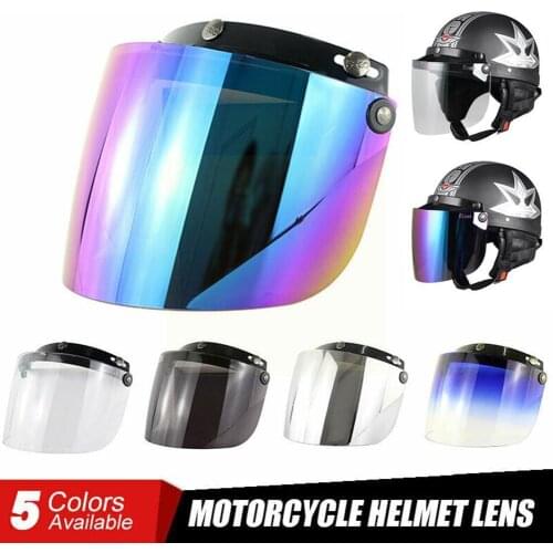 1pcs Motorcycle Pc Visor Lens Youth Child Helmet Wear-resistant Clear Up Visor Lens and Deformation Down No Anti-glaring F J9P8