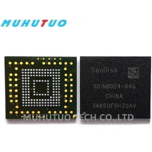 1PCS SDIN8DE4-64G SDIN8DE4-64 8DE4-64G BGA153 EMMC 64GB flash chip