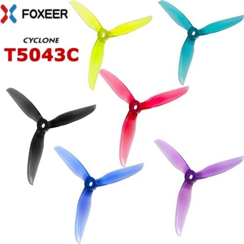 10Pair/20pcs DALPROP CYCLONE T5043C PRO 5043 5x4.3x3 3-blade POPO Propeller CW CCW for RC Drone FPV Racing