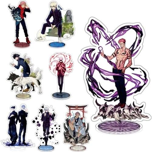 2021 Anime Jujutsu Kaisen Gojo Satoru Fushiguro Megumi Acrylic Figures Stand Model Plate Cartoon Desk Decor Sexy Cosplay Gift