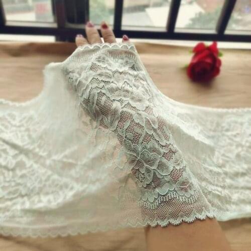 23.5 cm wide light green wide stretch lace accessories clothing skirt decoration