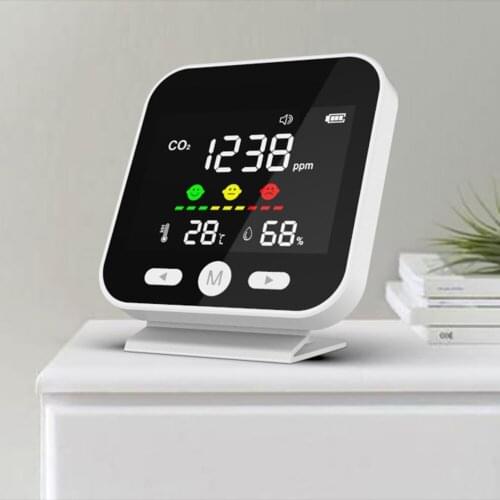 Domestic Use Carbon Dioxide Detector CO2 Concentration Ambient Temperature And Humidity Tester