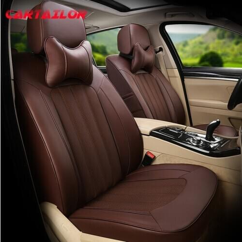 CARTAILOR Cowhide Automobiles Seat Covers Custom Fit for Lexus IS220 IS300 IS350 IS250 Car Seat Cover Leather Seats Protector