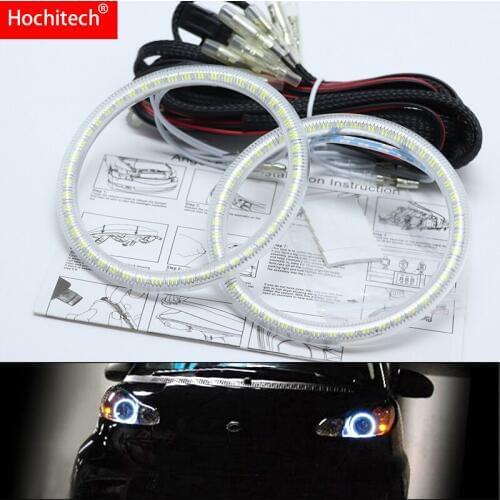 For Smart Fortwo W451 Mk2 2008 2009 2010 2013 2014 Ultra bright SMD white LED angel eyes halo ring kit