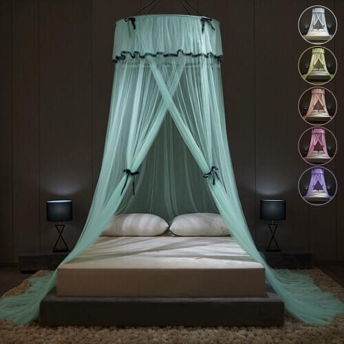 Mosquito Net Bed Elegant Canopy Mosquito Net Repellent Tent Circular Canopy Bed Curtain Bed Tent Full Twin Queen Mosquito Net