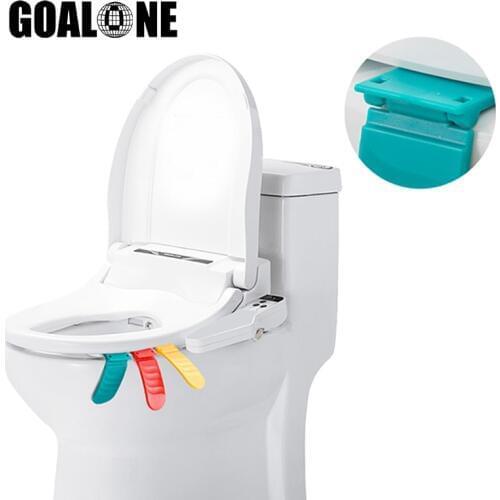 GOALONE 10 Pcs Toilet Seat Cover Lifter Folding Toliet Cover Lift Handle Sanitary Closestool Seat Handle WC Bathroom Accessories