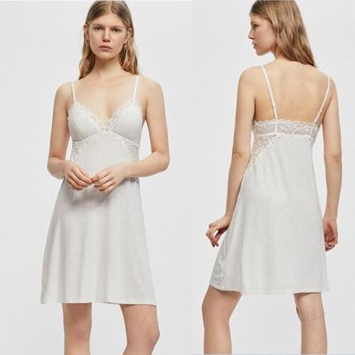 Spanish lady home dress soft breathable Shushimodaier home Suspender nightgown womens pajamas