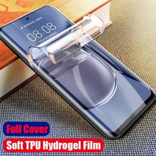21D Curved Hydration Film For Huawei P30 P20 Pro Honor View 20 Pro 20S 8X P30 P20 Nova 7 Pro 5T Silicone TPU Screen Protector