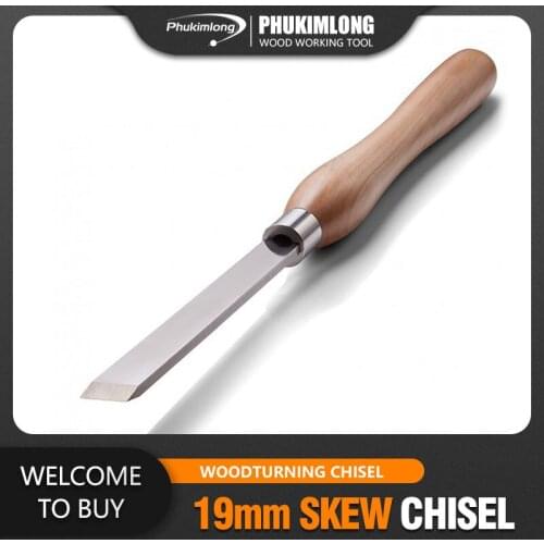 M2 HSS 19mm SKEW CHISEL Wood Working Tools Wood Turning Chisel