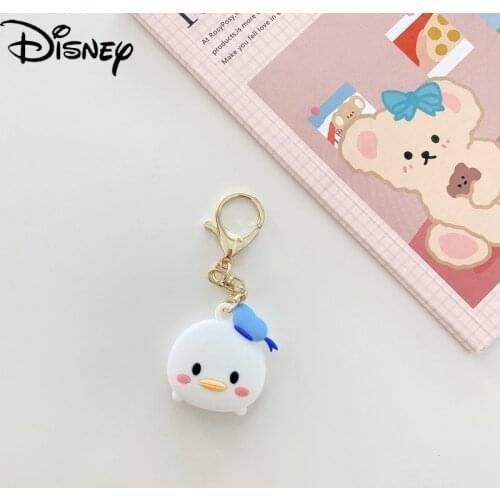 Disney cute Donald Duck for airtag tracker protective cover anti-lost device tracking accessories buckle lanyard keychain soft