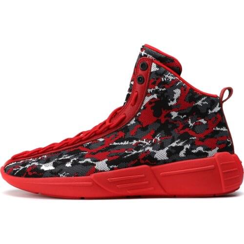 Soulsfeng Men High Tops Shoes Black Basketball Sneakers Lightweight Professional Anti Slip Sports Shoes