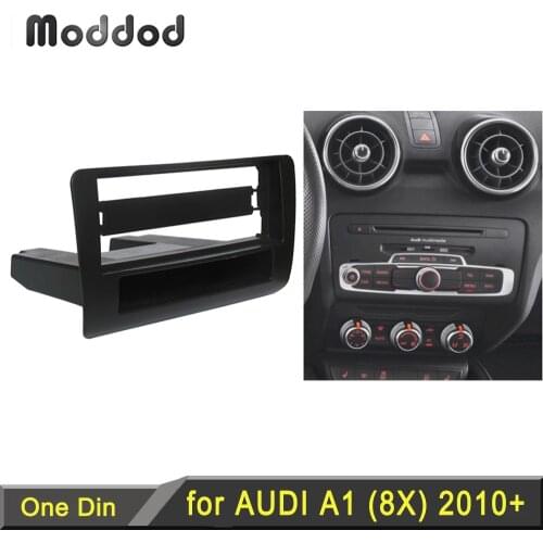 One Din Car Radio Facia for AUDI A1 8X Headunit Dash Kit Fitting Trim Installation CD Fascia Face Plate Surround DVD Panel Frame