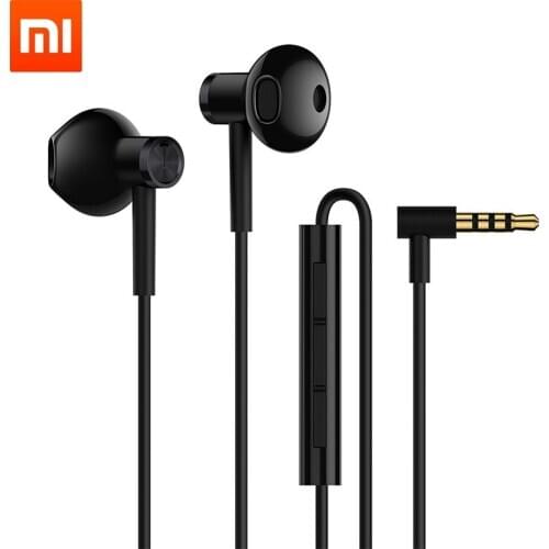 Original Xiaomi Hybrid Dual Driver BASS 3.5mm Universal In-Ear Earphone Wire Control with Mic for MI Max 2 Redmi Note 7 pro 4X 5