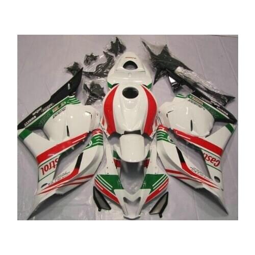 Full ABS Injection Plastics Fairings For pe CBR6000RR F5 2009 - 2012 Cowling ABS Fairings White red green Body Kit ST66