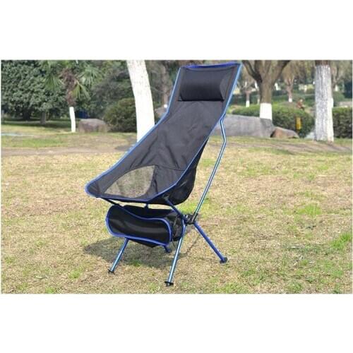 Portable Collapsible Moon Chair Fishing Camping BBQ Stool Folding Extended Hiking Seat Garden Ultralight Office Home Furniture