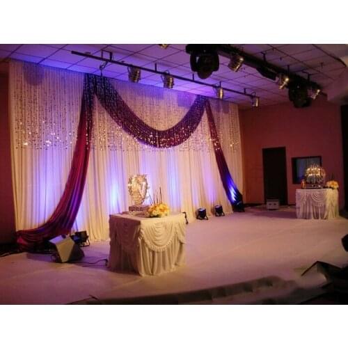 Wedding backdrop Stage Curtain 10ft x 20ft wedding party stage decorations stage background event decor