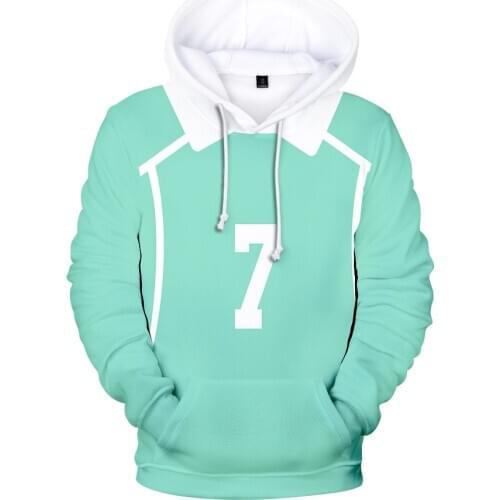 Anime Haikyuu Hoodie Sweatshirt Cosplay Hoody Hinata Shouyou Hooded Hoodies Volleyball Uniform Oikawa Tooru Pullover Tops 4XL