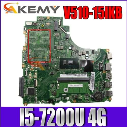 V510-15IKB motherboard mainboard for lenovo laptop 80WQ LV6 DA0LV6MB6F0 I5-7200U 4G FRU 5B20M31734 100% test OK