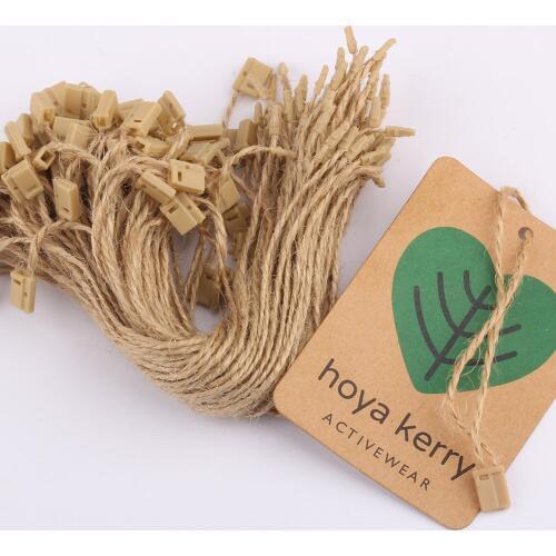 1000 pieces/lot jute hemp hang tag string 20cm jute hangtag string cord for Clothing tag Hanging Cord Jute string tag seal