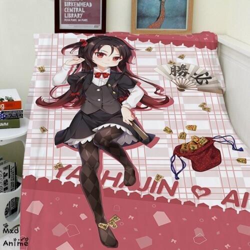 Japanese AnimeThe Ryuos Work is Never Done Ai Yashajin Soft Flannel Fleece Throw Blanket Decorative Plane Blankets for sofa