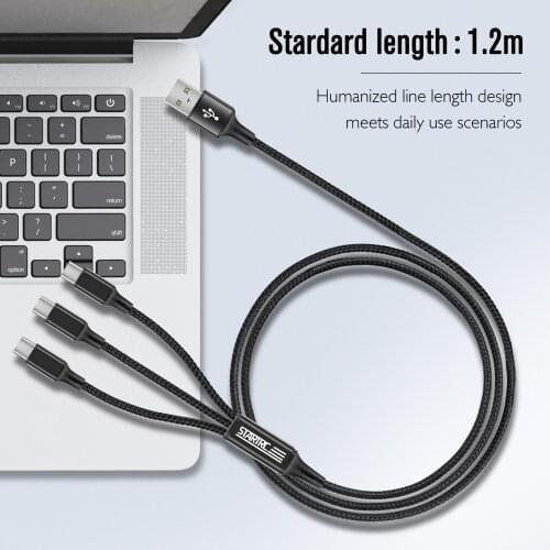 3 in1 USB Charging Cable Type-C Drone Cables Nylon for DJI FPV Motion Remote Controller Goggles V2 Battery Charger Accessories