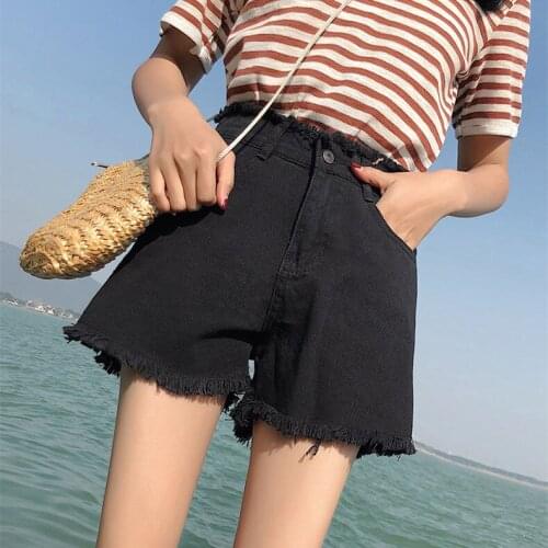 Woman Jeans Pants Jeans For Women 2021 Summer High Waist Loose Hole Pantalones Vaqueros Mujer